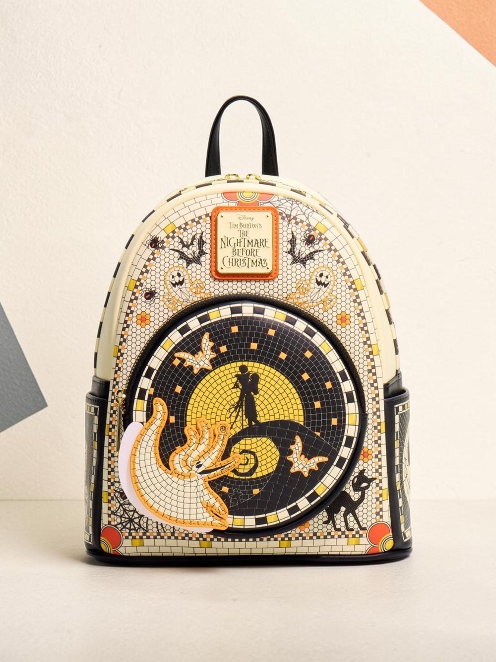 Loungefly Disney Nightmare Before Christmas Mosaic Mini Backpack NWT